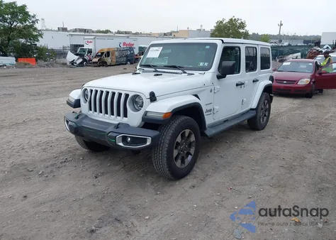 2018 Jeep Wrangler Unlimited Sahara 4X4 z USA, uszkodzony, nr VIN 1C4HJXEG7JW125106